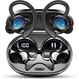 Matast Cuffie Bluetooth 5.4 Sport, 2026 Auricolari Bluetooth con 6D Bass Stereo, 50 Ore Cuffie In Ear Cancellazione Rumore ENC e 4 HD Mics, HiFi Cuffiette LED Display, IP7 Impermeabile Cuffie Senza Fili