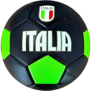 Mikado Sport Palla da Calcio da Adulto Ragazzo - Palloni da Calcio Allenamento per Tempo Libero - Pallone Italia Grande Misura 5 - Palla per Bambino - Soccer Ball - Idea Regalo Bambini Adulti (Neroverde)