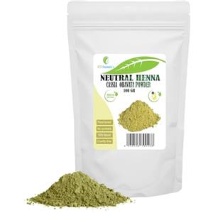 ETC Cosmetic`s Cassia Obovata Powder (Henné neutro, polvere di cassia) - 100 gr - Ha proprietà balsamo e riequilibrante del cuoio capelluto, dona forza e lucentezza, migliora l'aspetto dei capelli.
