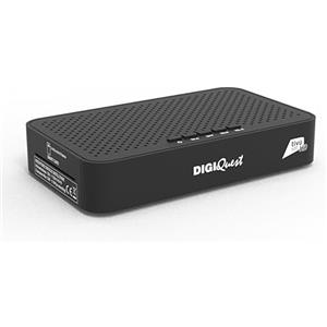 DIGIQUEST Decoder Combo tivùsat Maximo |DVB-S2 e DVB-T2 |Telecomando 2 in 1 |Smartcard tivùsat inclusa | HDR10/ HLG | Funzione di registrazione attivabile