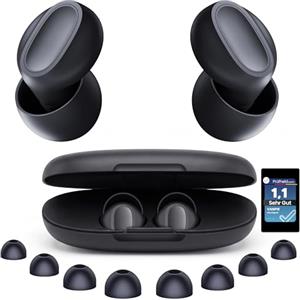 VANPIE #1 2026 New Version VANPIE Tappi Orecchie Dormire, Tappi Auricolari Silicone 37dB Bambini, Orecchie Europee. Anti-Rumore, Russamento, Concerti E Dormienti Laterali. (Nero)