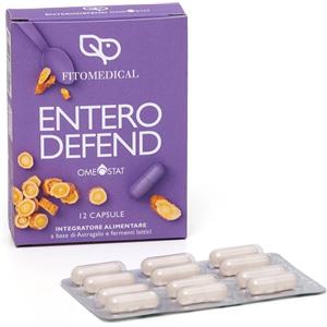Fitomedical Enterodefend Omeostat - Integratore Alimentare con Astragalo e Probiotici - 12 Capsule