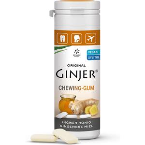 LEMON PHARMA Gomme da Masticare allo Zenzero e Miele - Vegano, Senza Zucchero, Halal e Kosher - 36 g