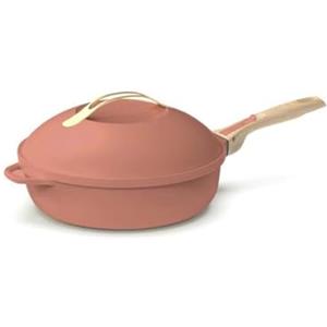 COOKUT - Padella 8 in 1 'Piccolo Modello' 24 cm con Maniglie Rimovibili e Cestello Vapore/Frittura
