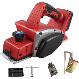 YWNYT Pialla portatile senza fili per Milwaukee M18 batteria da 18 V, 15000 giri/min, larghezza di taglio 82 mm, profondità di taglio 0-2 mm, pialla elettrica per falegnameria fai da te