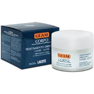 GUAM Crema Drenante Corpo 200ml - Trattamento per Gambe e Glutei con Alghe Marine