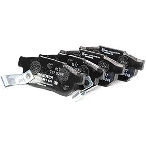 Bosch Pastiglie Freno Posteriore BP582 - Altezza 35mm, Larghezza 89.2mm, Certificazione ECE-R90, Senza Rame