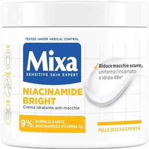Mixa Crema Corpo Niacinamide Bright 400 ml - Idratante Anti-Macchie con Burro di Karité e Vitamina C