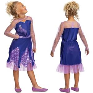 Disguise Disney Costume Ursula Bambina Classico, Vestito Ufficiale La Sirenetta Bambine Taglia S