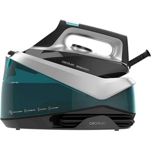 Cecotec Centro di stiratura orizzontale IronHero H-2800 Station. 2800 W, Vapore 135 g/m, Colpo 360 g/m, Suola in ceramica, Antical, Auto Off, Precisione, Regolazione Temperatura, Nessuna interruzione