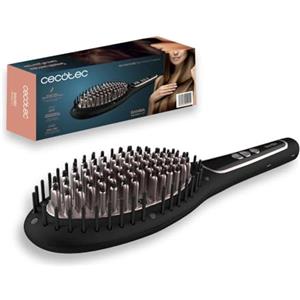 Cecotec Spazzola lisciante da viaggio InstantCare 400 Travel Brush, Rivestimento in ceramica, Temperatura massima 190º, Liscia senza togliere volume, Cavo 360º, Indicatori LED