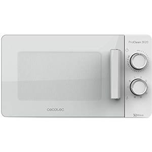 Cecotec Forno a Microonde ProClean 3020 da 20 Litri, 700 W, rivestimento Ready2Clean, 6 livelli di funzionamento, timer 30 min, modalità scongelamento, finitura bianca