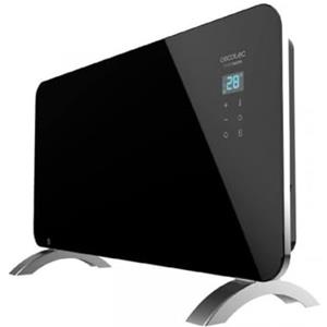 Cecotec Radiatore elettrico a basso consumo Ready Warm 6720 Crystal Connection. Wifi, 1500 W, termostato regolabile, timer, supporto da pavimento, protezione contro il surriscaldamento, nero