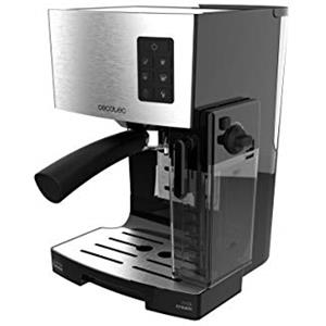 Cecotec Power Instant-ccino 20 Caffettiera Semiautomatica, 20 bar, 1450 W, capacità 1'4 L, serbatoi per latte, doppia uscita, fino due tazze, acciaio Inossidabile