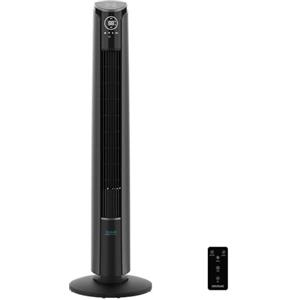 Cecotec - Ventilatore a Torre EnergySilence 9250 Skyline Smart Tilt, da 106 cm, 45 W, schermo LED touch, telecomando, 3 velocità, 4 modalità, timer, inclinazione regolabile, Altezza 42, Nero