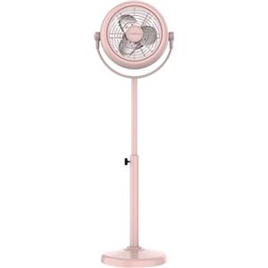 Cecotec - Ventilatore retrò EnergySilence 250 ClassicStyle Pink, 25 W, diametro 10", 3 assi aerodinamici, inclinazione regolabile, 2 velocità, elegante design rosa