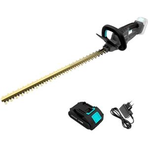 Cecotec Tagliasiepi a Batteria Lame al Titanio TitaniumSword 6100 XL Freemove. Lame al Titanio Laser. 61cm. Batteria 21V. Motore Brushless. Doppia Sicurezza. Taglio Rami