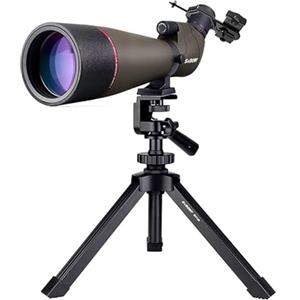 Svbony SV13 20-60x80 Cannocchiale con Treppiede da Tavolo, Adattatore per Smartphone, Impermeabile, HD Spotting Scope per Birdwatching