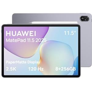 HUAWEI MatePad 11.5 2025 Tablet, Display PaperMatte da 2.5K e 120 Hz che Garantisce Comfort Visivo, 8+256GB, Batteria de 10,100 mAh, SuperCharge, Notes, M-Pencil