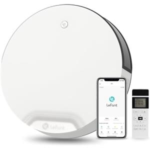 Lefant N1R Robot Aspirapolvere,Aspirazione Potenza 4500Pa,Fino a 165 Minuti di Autonomia,4 Modalità di Pulizia,Controllato tramite telecomando,Ideale per Peli di Animali