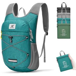 SKYSPER Zaino Trekking 10L, Zainetto Ultraleggero Pieghevole Piccolo Zaino per Uomo Donna Zaino da Trekking per Viaggio Escursoione Gita Bici