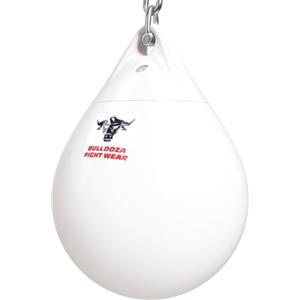 BULL DOZA FIGHT WEAR Bull Doza Sacco da Boxe Bianco ad Acqua - Sacco da Allenamento Riempito d'Acqua - Resistente (Small/Medium/Large)