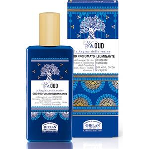 Helan W Oud Olio Profumato Illuminante 50 ml - Nutriente e Idratante con Oli Naturali e Vitamina E
