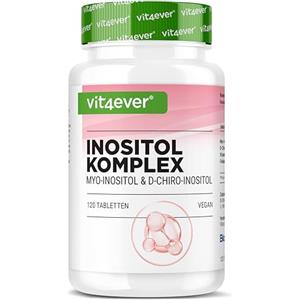 Vit4ever INOSITOL COMPLETO - 2000 mg di Mio & D-Chiro-Inositolo - con Vitamina B6 & Folato - per donne che desiderano avere figli - contribuisce alla normale fertilità & attività ormonale - 120 compresse