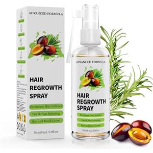 Ballphl Siero Capelli Anticaduta con Olio di Rosmarino Hair Growth Serum Spray,Batana Oil,Olio di Ricino Biologico e Biotina-Siero Crescita Donna e Uomo, Stimola Ricrescita e Barba,60ml