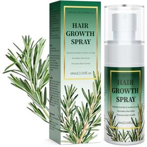 VIVEY Spray Anticaduta Crescita Capelli per Donna e Uomo, con Olio di Rosmarino per Capelli, Batana Oil, Olio di Ricino e Biotina Capelli, Trattamento Olio Capelli Rinforzante, per Capelli Fini, 60 ml