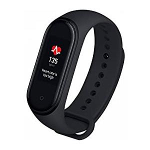 XIAOMI Smart Band 4, Schermo 0.95 AMOLED, Touchscreen, con Monitoraggi e Funzioni Sport, Nero [Versione Italiana]