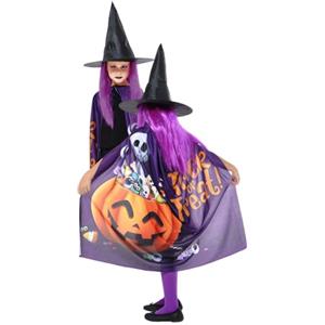 Rubie's Rubies Set di costume da strega trucco o trattamento per ragazze e bambini, mantello e cappello, ufficiale Rubies per Halloween, carnevale, feste e compleanni