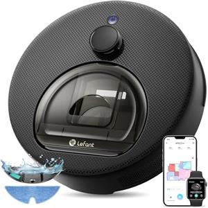 Lefant M330 Plus Robot Aspirapolvere Lavapavimenti con Mappatura, Aspirazione 5000Pa, 160min, Senza Grovigli, Autonomia 160min, Evita Tappeti, WiFi App Alexa, Ideale per Animali e Pavimenti Duri