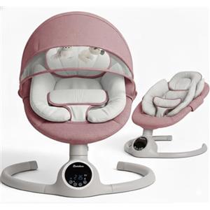 BEBE2LUXE Alpha : Sdraietta Neonati Regolabile E Dondolo Automatico (Violeta)