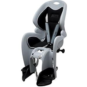 RMS Seggiolino posteriore Bike Gp Comfort attacco al portapacco, colore grigio con foderina imbottita ne (Seggiolini) / Rear child bike seat Bike Gp Comfort, gray color with black lining. Carrier fixing (Seats)