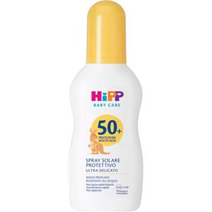 HiPP Spray Solare Protettivo per Bambini SPF 50 - 150 ml, Resistente all'Acqua e Ultra Delicato