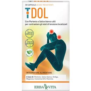 Erba Vita T Dol - Integratore Alimentare per la Circolazione e il Benessere con Ginkgo - 30 Capsule
