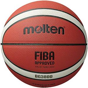 Molten Pallone da basket per interni ed esterni, serie BG3800, approvato FIBA, taglia 5