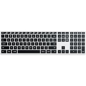 Satechi Tastiera Wireless Slim X3 ???????????????????????? ????????, Tastiera Bluetooth con Tastierino Numerico, Retroilluminata e Ricaricabile, per Mac, Windows e Android (Argento, Layout Americano)