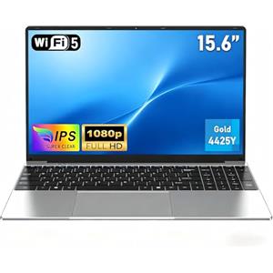 FUNYET Laptop,2026 Nuovo Computer Portatile,Laptop PC da 15,6 pollici, 16 GB RAM 512 GB SSD, Pentium Gold 4425Y, IPS FHD 1920 * 1080 Notebook, apertura a 180°, 5000 mAh, studente, Type-C