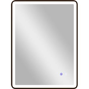 HOMCOM Specchio da bagno LED Antiappannamento Dimmerabile Specchio per trucco con illuminazione 80 x 60 cm Cornice nera | Aosom Italy