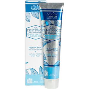 Officina Naturae Dentifricio Gel alla Menta per Denti Sensibili - Rinfresca senza Irritare, Tubetto Riciclabile da 75ml