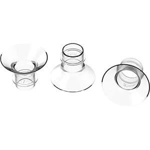 Aumotop Inserti Flangiati per Tiralatte Materno da 21 Mm - Inserti Convertitori in Silicone Comoda Spremitura del Latte, Ideali Madri con Capezzoli Piccoli, Include 3 Flangiati (21 mm)