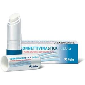 Fidia Connettivina Stick Labbra 3g - Idratante e Protettivo con Acido Ialuronico 0,2% per labbra secche e screpolate