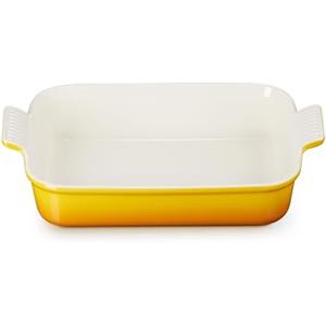 Le Creuset Pirofila rettangolare Tradition in gres vetrificato, 32 cm, 4 L, Nectar, 71102326720001