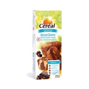 Céréal Mini Plumcake Gocce di Cioccolato 200g - Senza Glutine, Senza Latte e Derivati, Senza Arachidi e Soia