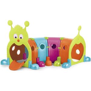 Feber Febergus Tunnel Bruco Modulare per Bambini - Gioco Interno ed Esterno con 4 Moduli Colorati, Sviluppo Psicmotorio, 3 Anni