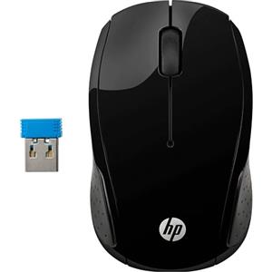HP 220 Mouse Wireless, Tecnologia LED Blu, Sensore Ottico da 1300 DPI, 3 Pulsanti e Rotella di Scorrimento Integrata, Impugnature Pratiche e Funzionali, Ricevitore Nano Incluso, Design Moderno, Nero