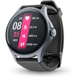 cellularline - ION PRO ROUND - Smartwatch Bluetooth® con app - Display 1.38" - Risposta alle Chiamate - Waterproof e Dustproof - Monitoraggio Attività Fisica - Funziona con App ION - Nero