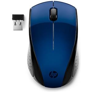HP 220 Mouse Wireless, Tecnologia LED Blu, Sensore Ottico da 1300 DPI, 3 Pulsanti e Rotella di Scorrimento Integrata, Impugnature Pratiche e Funzionali, Ricevitore Nano Incluso, Design Moderno, Blu